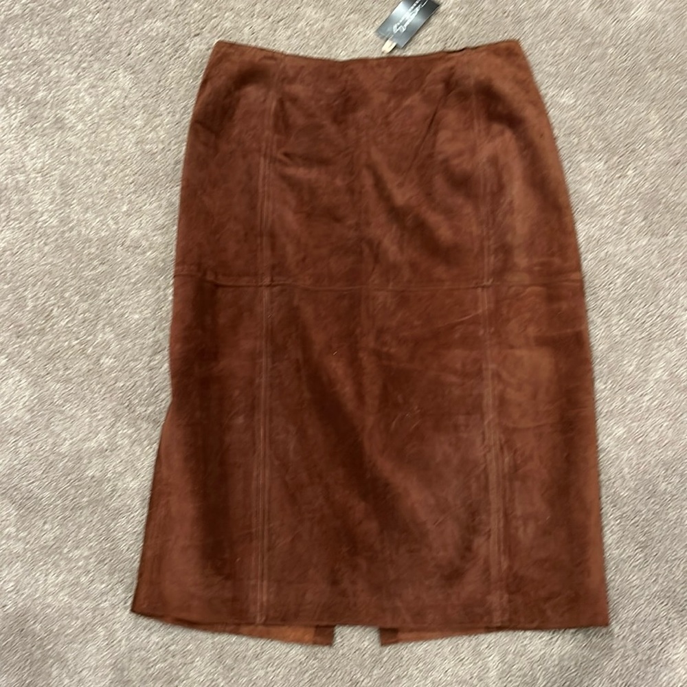 Brown Suede Skirt